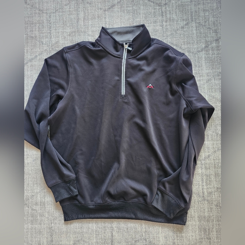 Fairway & Greene Men's Black Half-Zip Sweater Size Large